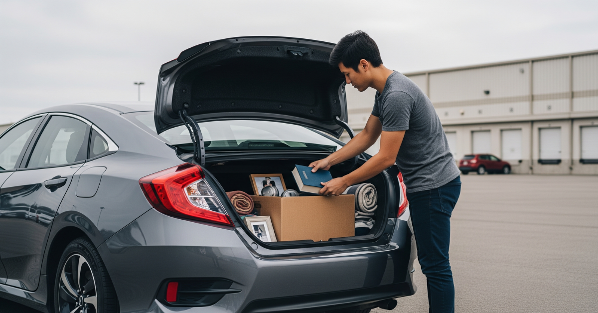 Can You Ship a Car with Personal Items Inside? blog post image