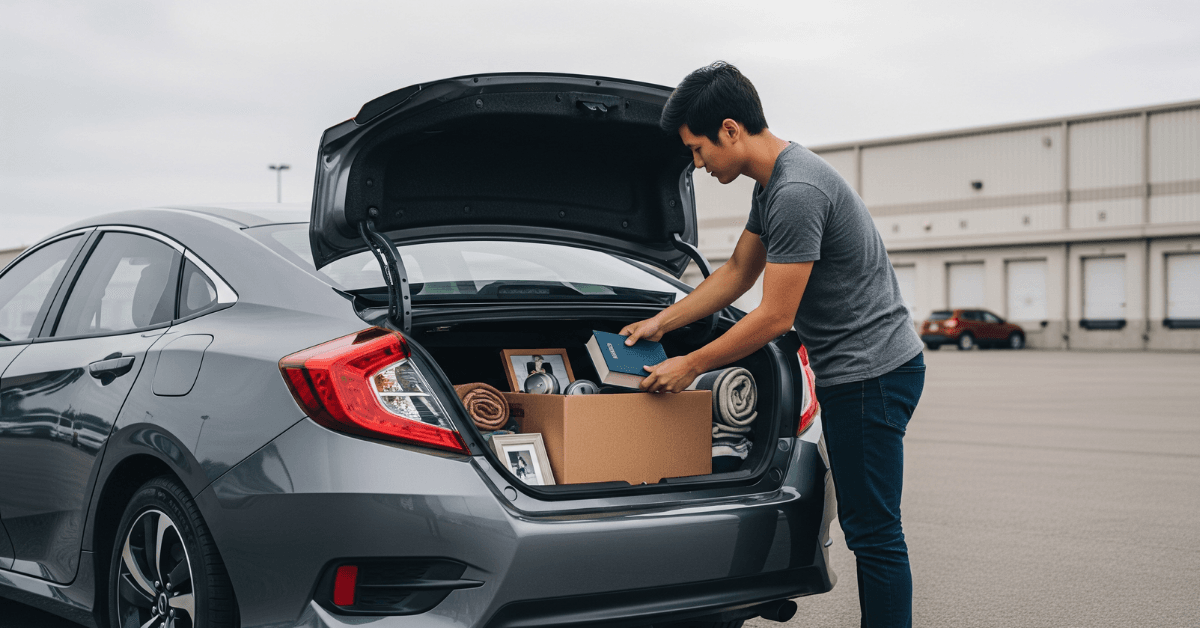 Can You Ship a Car with Personal Items Inside? blog post image