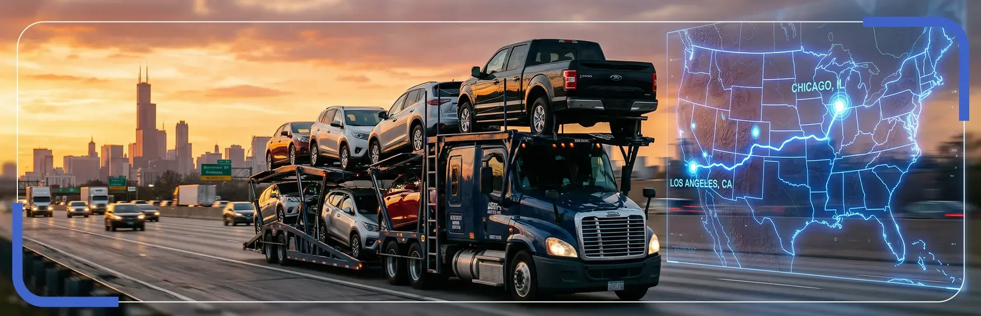 Comprehensive Guide to Illinois to California Vehicle Shipping blog post image